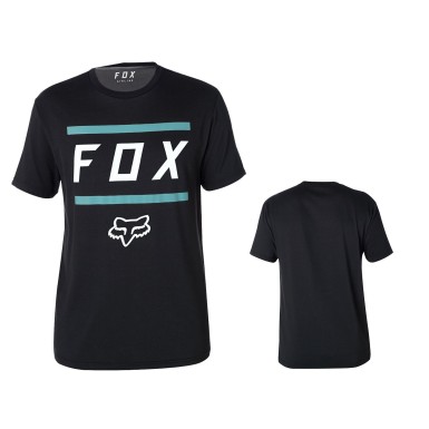 Fox Tee Shirt Listless Airline manches courtes - Noir et Bleu - Purebike