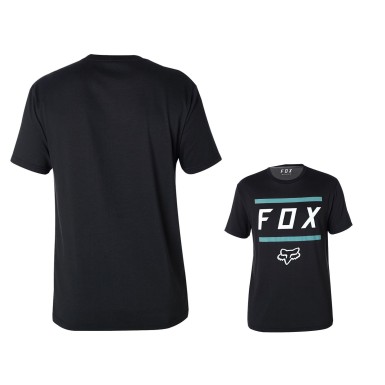 Fox Tee Shirt Listless Airline manches courtes - Noir et Bleu - Purebike