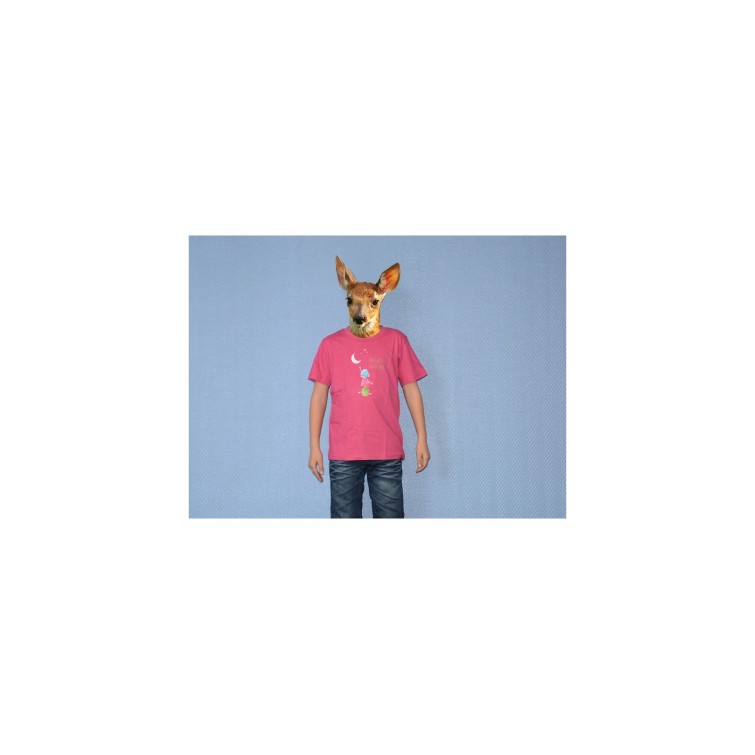 Camiseta Décroche la Lune rosa