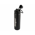 Bidón de acero inoxidable de 700 ml - negro