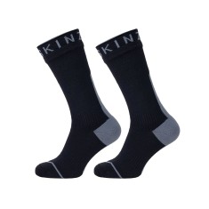 Hydrostop Waterproof Mid-Calf Socks, All-Season - Black/Gray