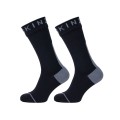 Chaussettes Mi Hautes Imperméables Hydrostop Toutes Saisons - Noir/Gris