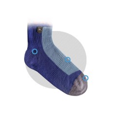Hydrostop Waterproof Mid-Calf Socks, All-Season - Black/Gray