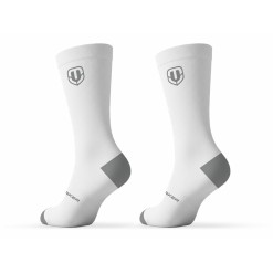 Chaussettes Hautes Performances antimicrobiennes - Blanc/Gris