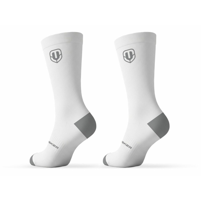 Chaussettes Hautes Performances antimicrobiennes - Blanc/Gris