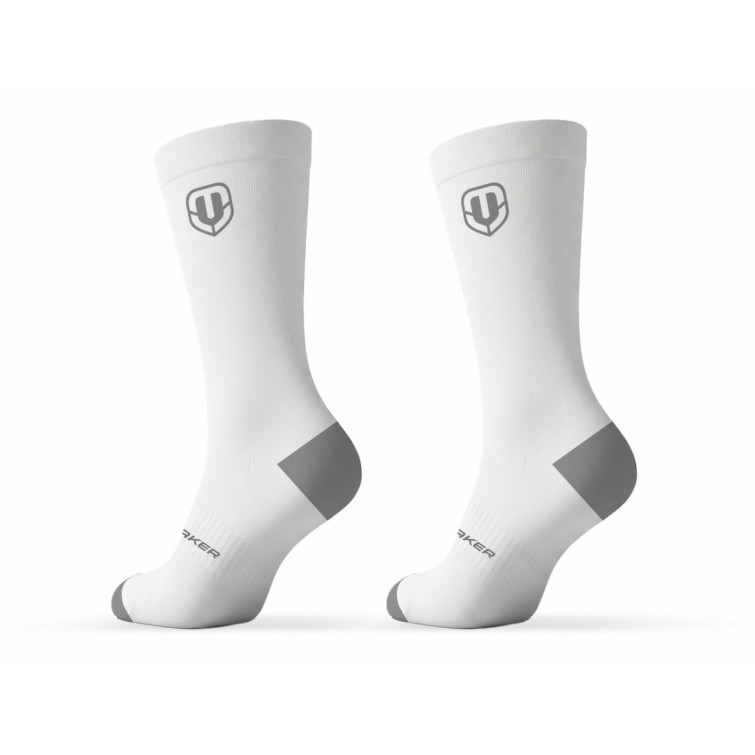 Chaussettes Hautes Performances antimicrobiennes - Blanc/Gris