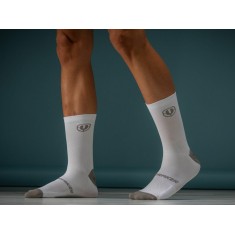 Chaussettes Hautes Performances antimicrobiennes - Blanc/Gris