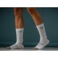 Chaussettes Hautes Performances antimicrobiennes - Blanc/Gris