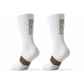 High-Performance Antimicrobial Socks - White/Brown
