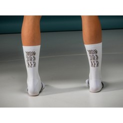 Chaussettes Hautes Performances antimicrobiennes - Blanc/Marron