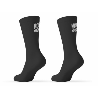 Calcetines de alto rendimiento antimicrobianos - Negro/Blanco