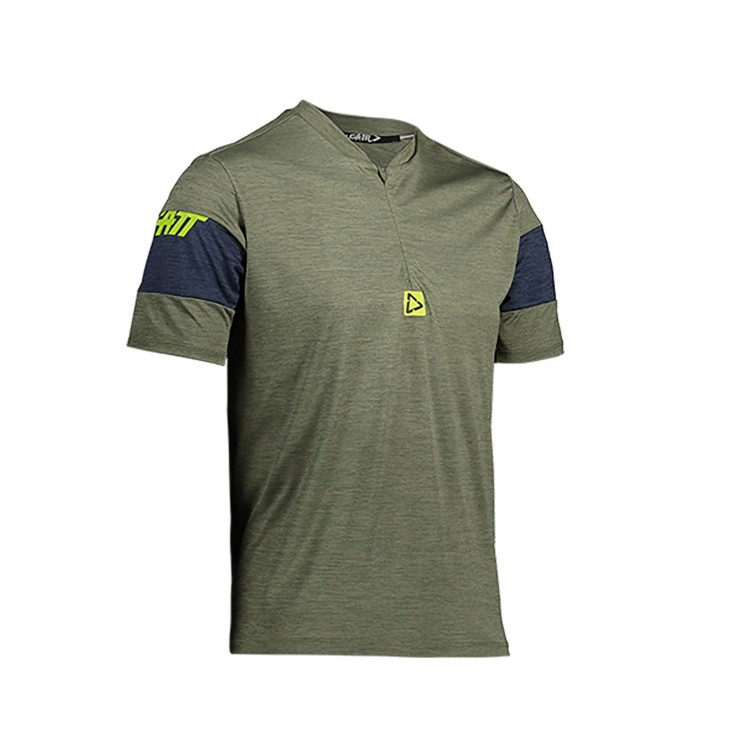 Maillot MTB 1.0 con cremallera Verde Cactus