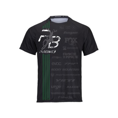 Maillot PureBike de manga corta negro
