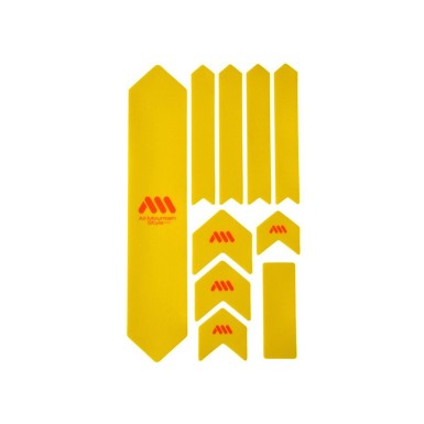 Kit de protección de cuadro Extra de 10 piezas - Amarillo / Naranja