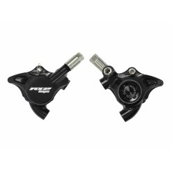 RX2 Complete Flat Mount Caliper - Mineral Oil Version - Black