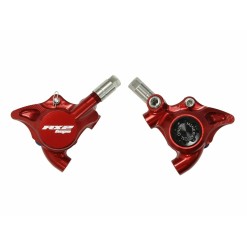 RX2 Complete Flat Mount Caliper - Mineral Oil Version - Red