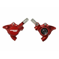 RX2 Complete Flat Mount Caliper - Mineral Oil Version - Red