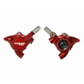 RX2 Complete Flat Mount Caliper - Mineral Oil Version - Red