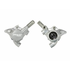RX2 Complete Flat Mount Caliper - Mineral Oil Version - Silver