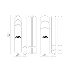 Kit protections de cadre Full 18 pièces - Transparent