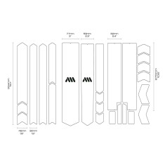 Kit protections de cadre Total 25 pièces - Transparent