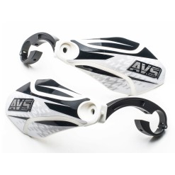Protectores de manos con anclajes de aluminio - Blanco / Negro