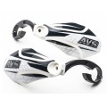Protectores de manos con anclajes de aluminio - Blanco / Negro