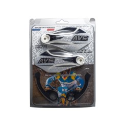 Protectores de manos con anclajes de aluminio - Blanco / Negro