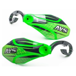 Protège mains avec pattes aluminium - Vert / Noir