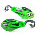 Protectores de manos con anclajes de aluminio - Verde / Negro
