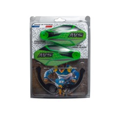 Protectores de manos con anclajes de aluminio - Verde / Negro