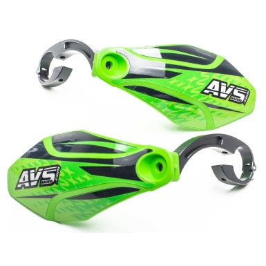 Protège mains avec pattes aluminium - Vert clair / Noir