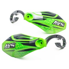 Protectores de manos con anclajes de aluminio - Verde claro / Negro