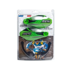 Protectores de manos con anclajes de aluminio - Verde claro / Negro