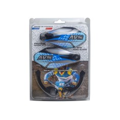 Handguards with Aluminum Mounts - Black / Blue