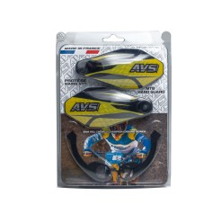 Protectores de manos con anclajes de aluminio - Negro / Amarillo