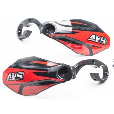 Handguards with Aluminum Mounts - Black / Red