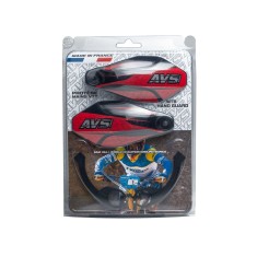 Handguards with Aluminum Mounts - Black / Red