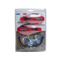 Handguards with Aluminum Mounts - Red / Black
