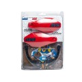 Protège mains avec pattes plastique - Rouge