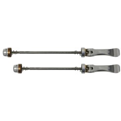 Paire de blocages rapides de roues - Argent