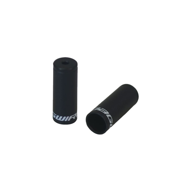 Aluminum Derailleur Housing End Caps (x4) - Black