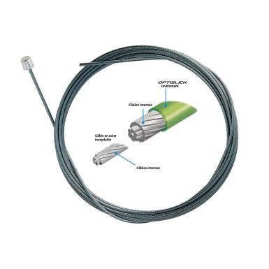 Shimano Cable de dérailleur Optislick - 2100 mm - Purebike