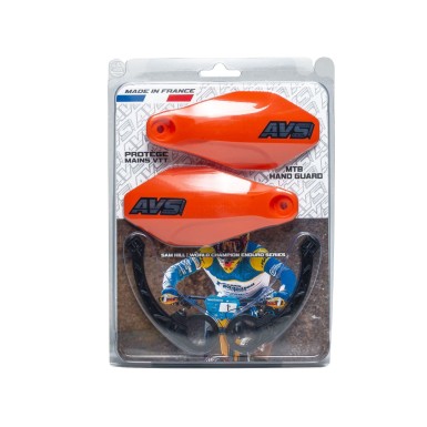 Protège mains avec pattes plastique - Orange