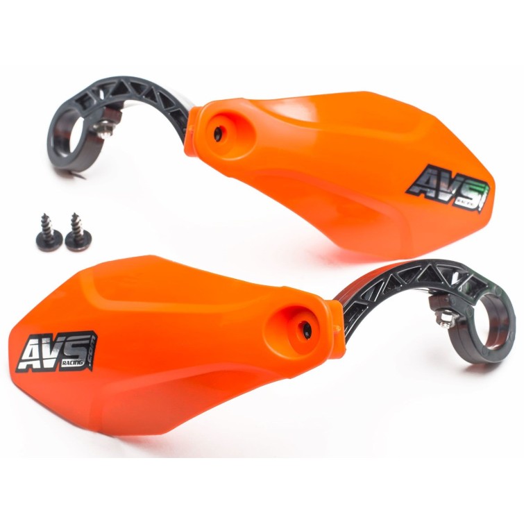 Handguards with Plastic Mounts - Neon Orange