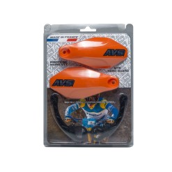 Protectores de manos con anclajes de plástico - Naranja flúor