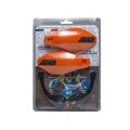 Protectores de manos con anclajes de plástico - Naranja flúor