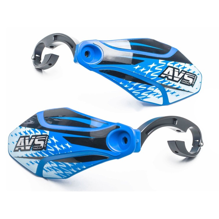 Protège mains avec pattes aluminium - Bleu foncé / Noir
