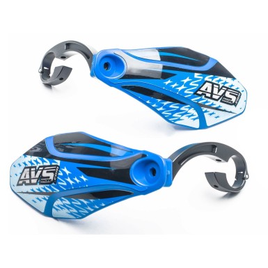 Protège mains avec pattes aluminium - Bleu foncé / Noir