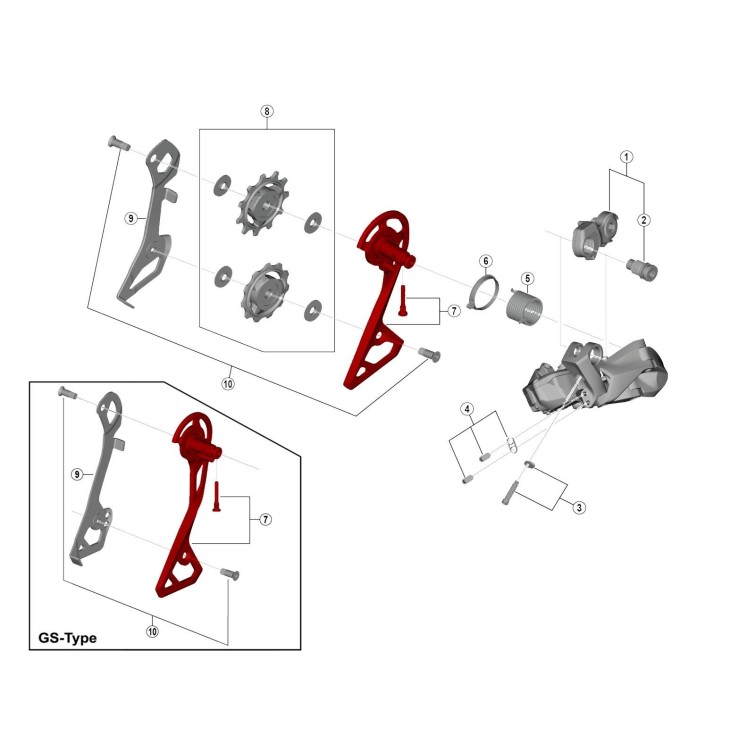 Outer Plate for Ultegra Di2 R8050 Derailleur
